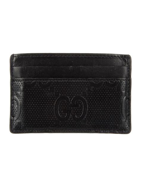 gucci dark brown card|designer Gucci card case.